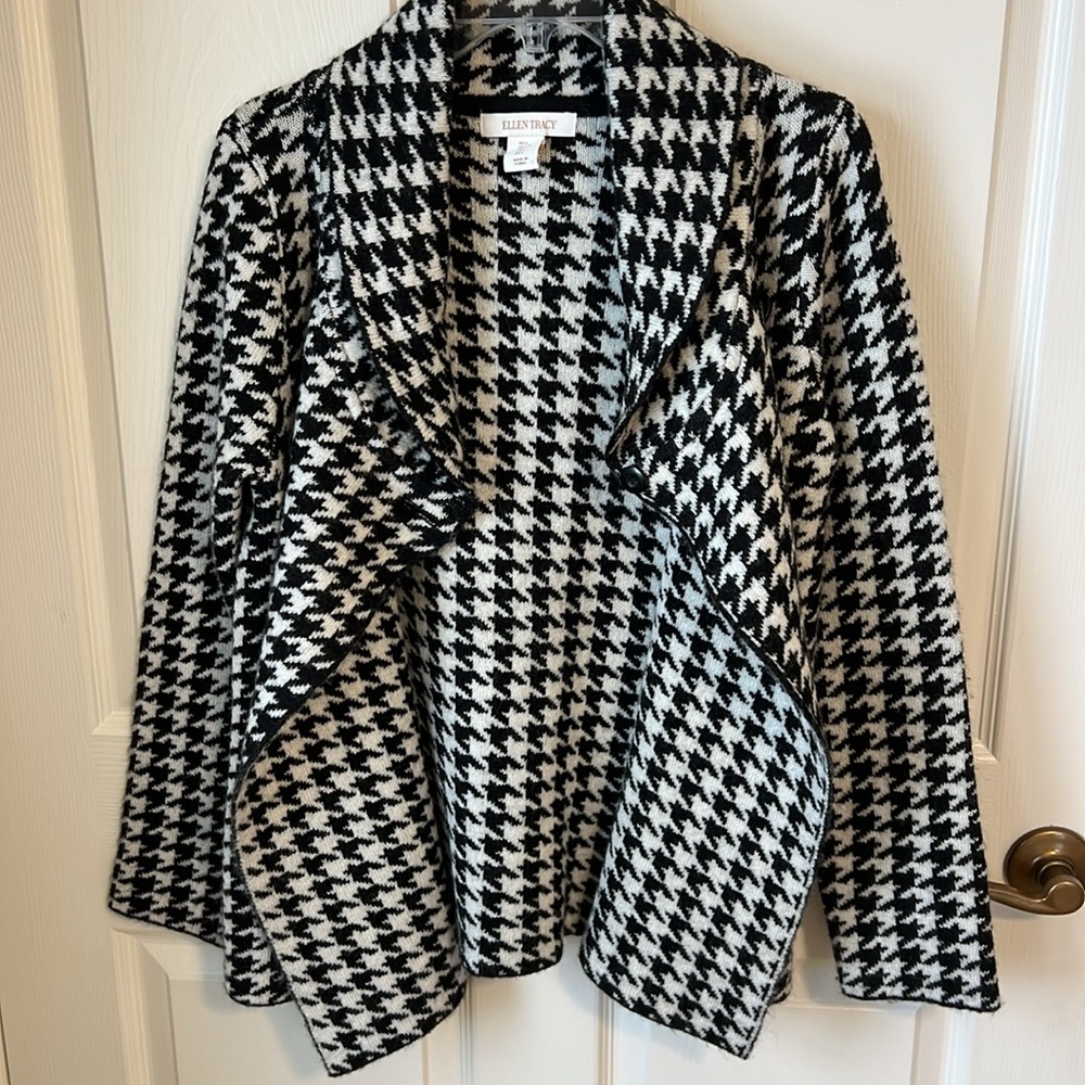Ellen Tracy Houndstooth Jacket - image 7